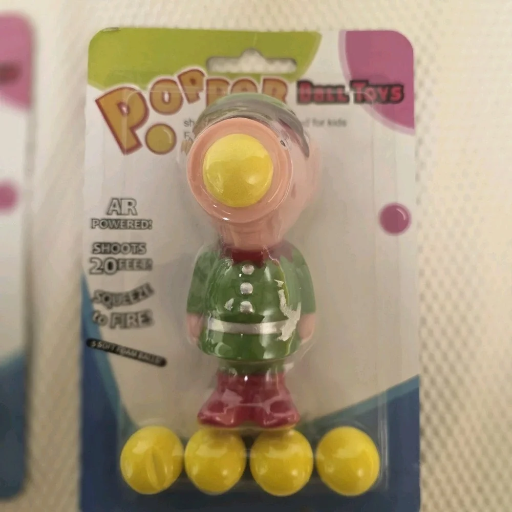 Holiday Popper Ball Toys Set of 2 Elf Penguin 6